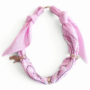 Bandana ketting | Roze