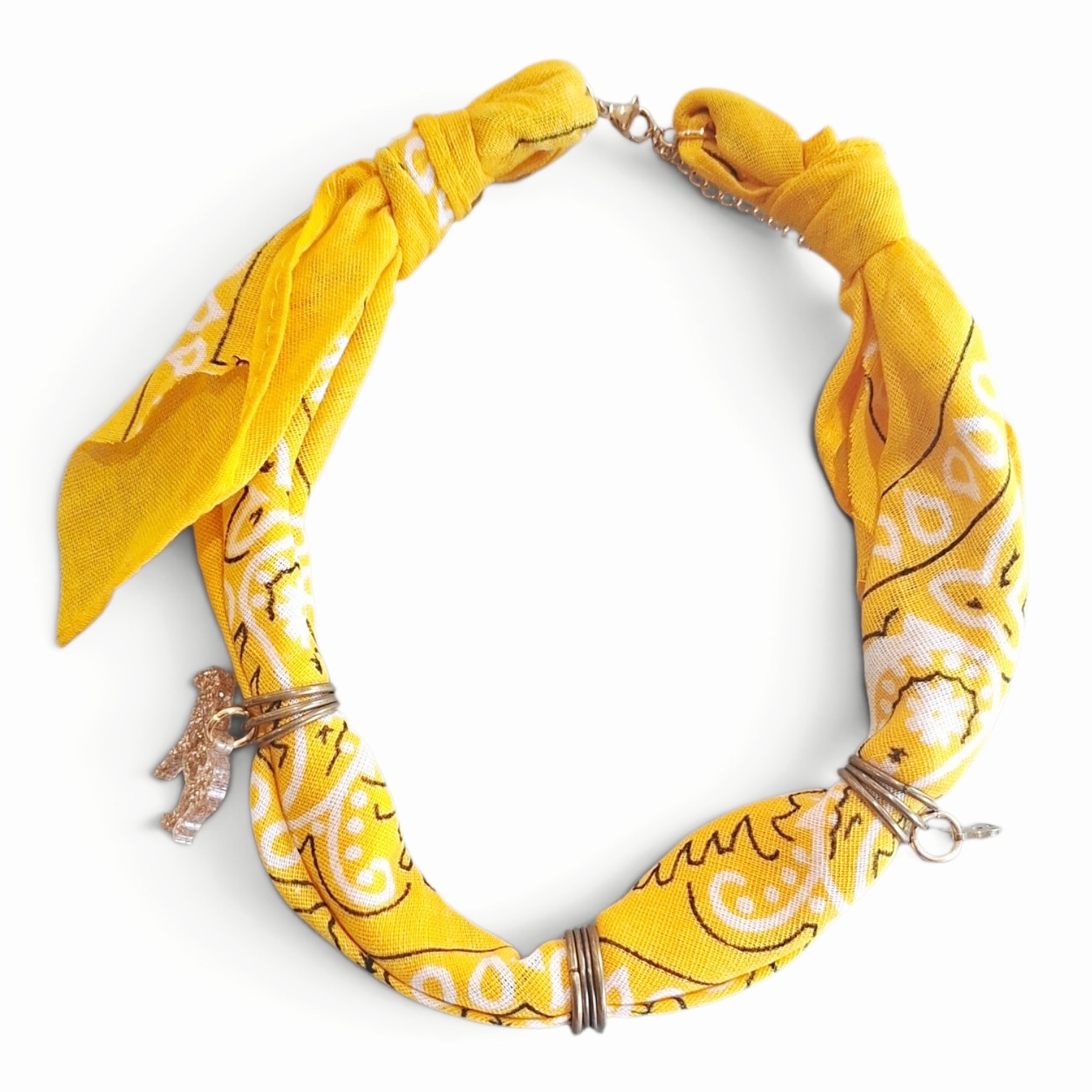 Bandana ketting | Geel