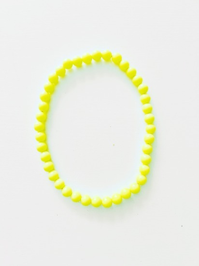 Kralenketting neon geel