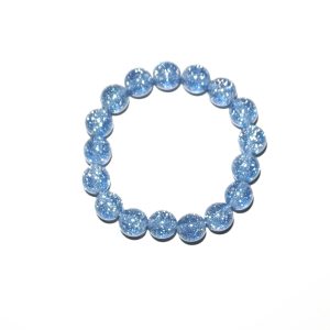 Kralenarmband Glitter Blauw