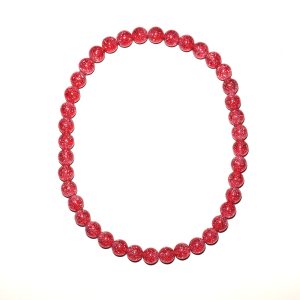 Kralenketting Glitter Rood