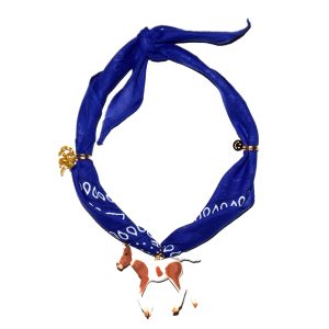 Bandana ketting blauw