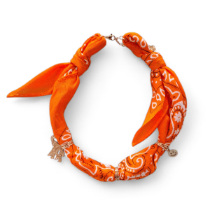Bandana ketting oranje