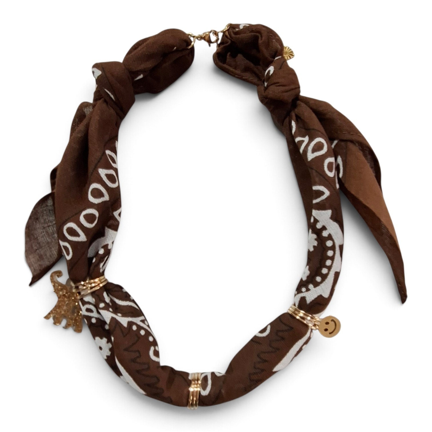 Bandana ketting | Bruin
