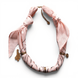 Bandana ketting | Lichtroze
