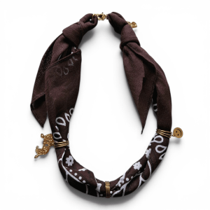Bandana ketting | Donkerbruin