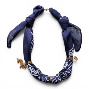 Bandana ketting | Donkerblauw