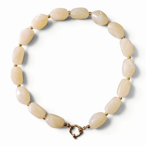 Kralenketting Pastelgeel