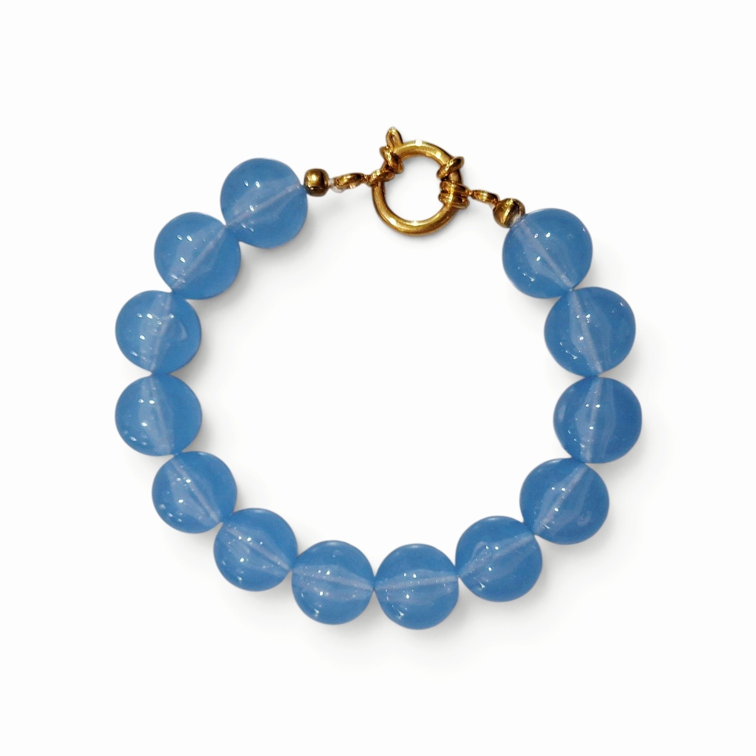 Kralenarmband Lichtblauw
