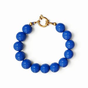 Kralenarmband Jeansblauw