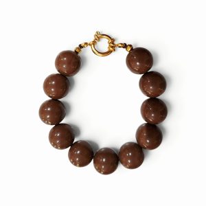Kralenarmband Bruin