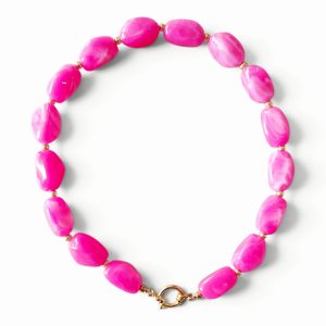 Kralenketting Fuchsia Roze