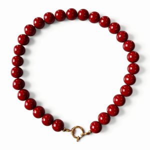 Kralenketting Donkerrood
