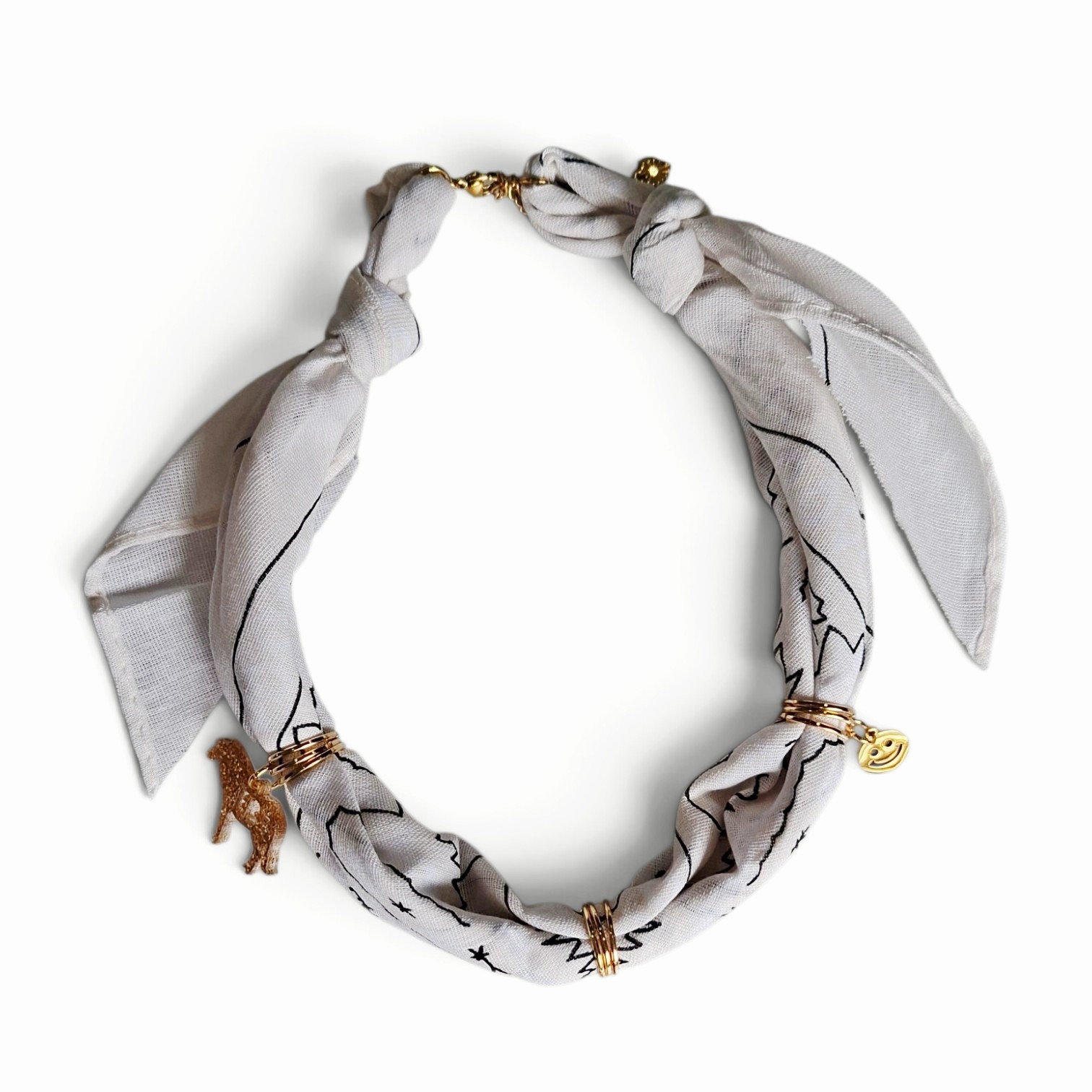 Bandana ketting | Offwhite