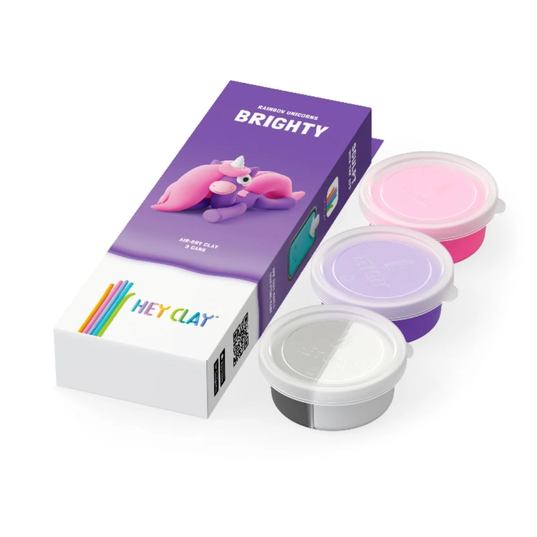 Hey Clay - Rainbow Unicorn - Brighty 3 cans - Image 2