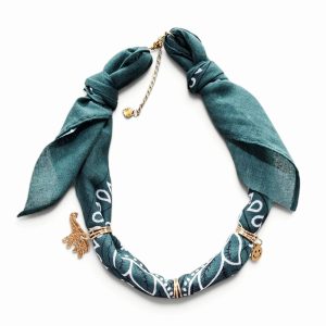 Bandana ketting | Donkergroen