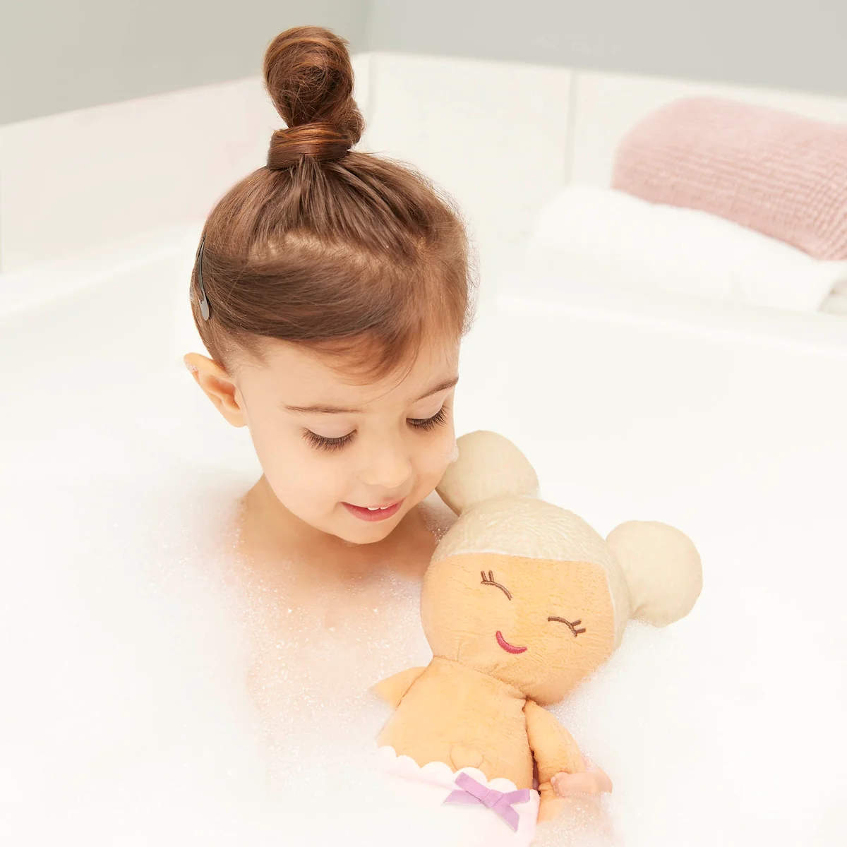 Plush Girl Bath Doll & Accessory Blonde Hair | Pre-order - verzending november 2026 - Image 2
