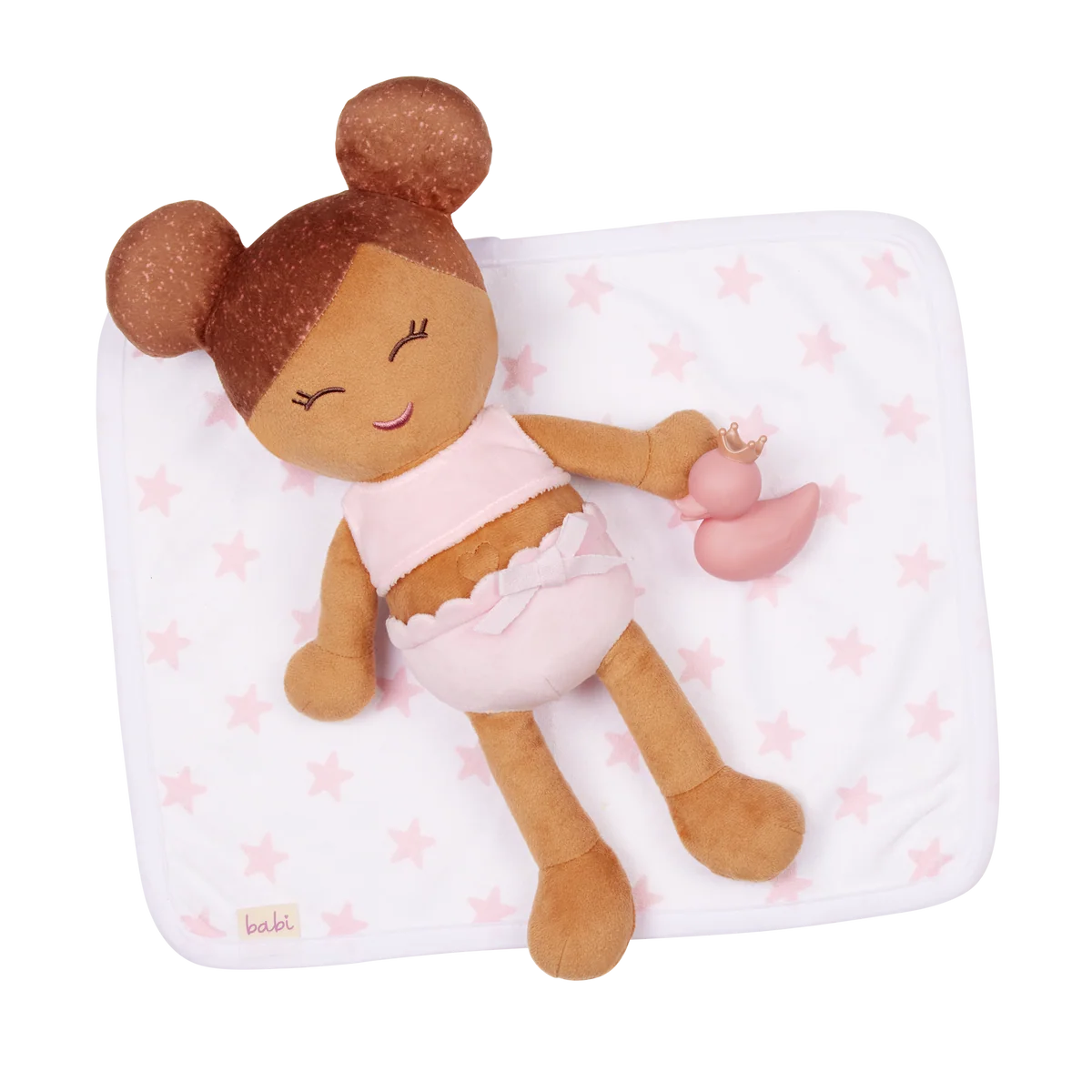 Plush Girl Bath Doll & Accessory Brown hair | Pre-order - verzending november 2026 - Image 6