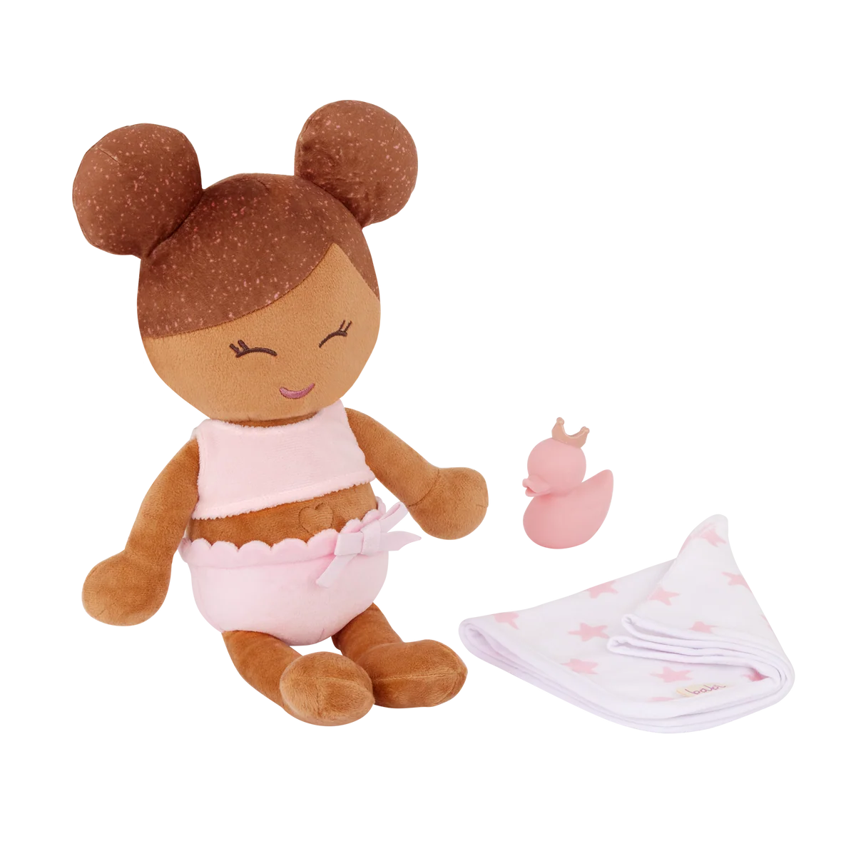 Plush Girl Bath Doll & Accessory Brown hair | Pre-order - verzending november 2026 - Image 4