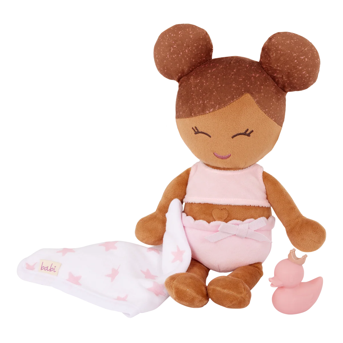 Plush Girl Bath Doll & Accessory Brown hair | Pre-order - verzending november 2026 - Image 3